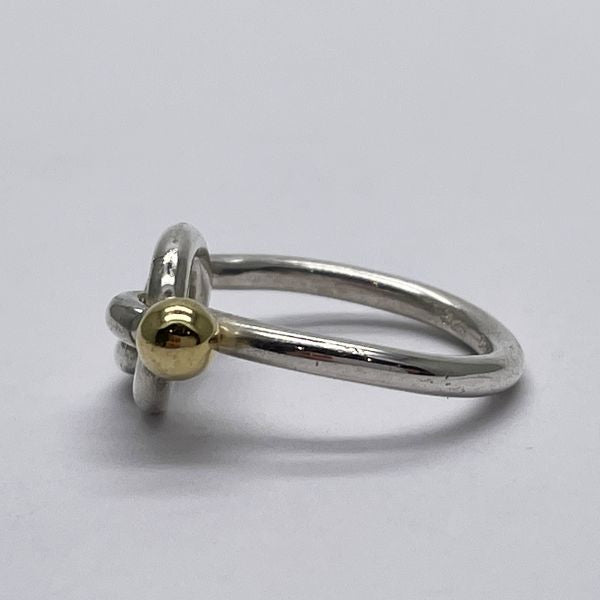 TIFFANY&amp;Co. Tiffany Hook &amp; Eye Love Knot Silver 925 K18YG Women's Ring No. 8 Silver x Gold [Used AB/Slightly Used] 20432873