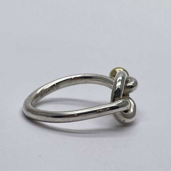 TIFFANY&amp;Co. Tiffany Hook &amp; Eye Love Knot Silver 925 K18YG Women's Ring No. 8 Silver x Gold [Used AB/Slightly Used] 20432873