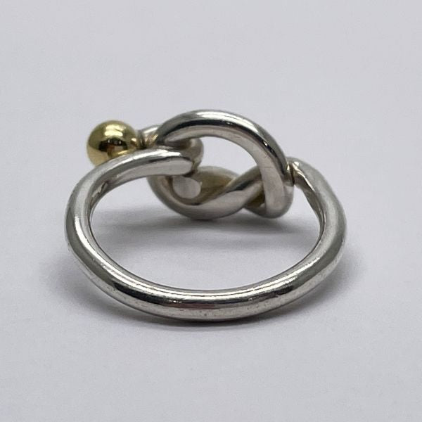 TIFFANY&amp;Co. Tiffany Hook &amp; Eye Love Knot Silver 925 K18YG Women's Ring No. 8 Silver x Gold [Used AB/Slightly Used] 20432873