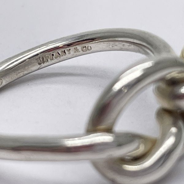 TIFFANY&amp;Co. Tiffany Hook &amp; Eye Love Knot Silver 925 K18YG Women's Ring No. 8 Silver x Gold [Used AB/Slightly Used] 20432873