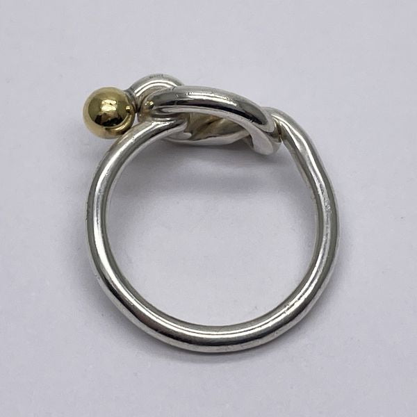 TIFFANY&amp;Co. Tiffany Hook &amp; Eye Love Knot Silver 925 K18YG Women's Ring No. 8 Silver x Gold [Used AB/Slightly Used] 20432873