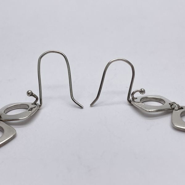 TIFFANY&amp;Co. Tiffany Vintage Cutout Square Drop Hook Silver 925 Women's Earrings Silver [Used AB/Slightly Used] 20432875