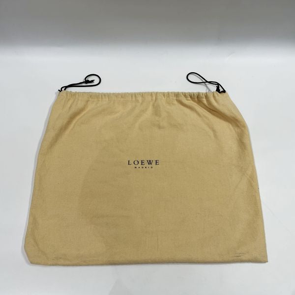 LOEWE Anagram Nappa Square Chain Vintage Shoulder Bag Leather Women's [Used AB] 20231007