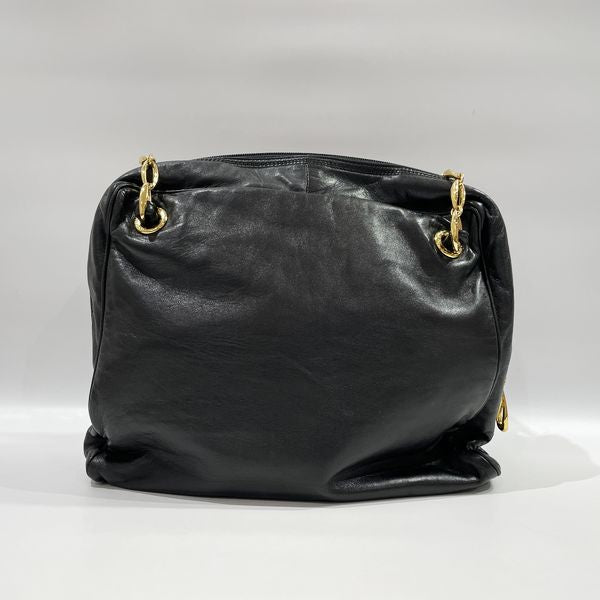 LOEWE Anagram Nappa Square Chain Vintage Shoulder Bag Leather Women's [Used AB] 20231007