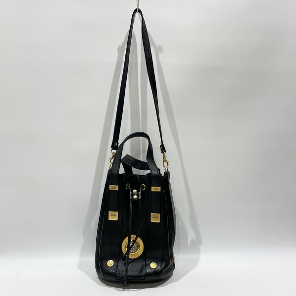 Gianni Versace Vintage Medusa Drawstring 2WAY Women's Handbag Black [Used AB/Slightly Used] 20433266