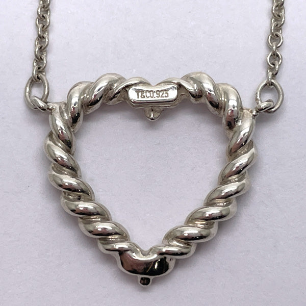 TIFFANY&amp;Co. Tiffany Heart Twist Silver 925 Women's Necklace Silver [Used AB/Slightly Used] 20433275