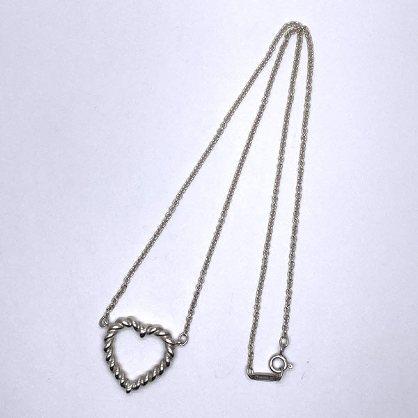 TIFFANY&amp;Co. Tiffany Heart Twist Silver 925 Women's Necklace Silver [Used AB/Slightly Used] 20433275