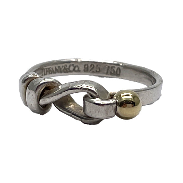 TIFFANY&amp;Co. Tiffany Hook &amp; Eye Love Knot Silver 925 K18YG Women's Ring No. 11 Silver x Gold [Used B/Standard] 20433278
