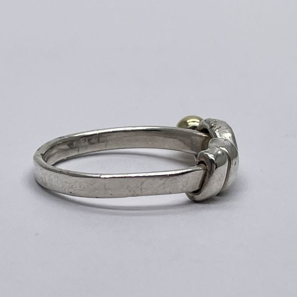 TIFFANY&amp;Co. Tiffany Hook &amp; Eye Love Knot Silver 925 K18YG Women's Ring No. 11 Silver x Gold [Used B/Standard] 20433278