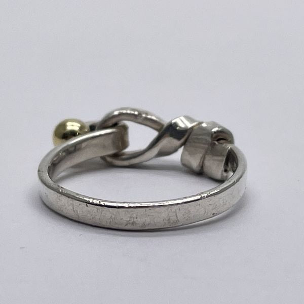 TIFFANY&amp;Co. Tiffany Hook &amp; Eye Love Knot Silver 925 K18YG Women's Ring No. 11 Silver x Gold [Used B/Standard] 20433278