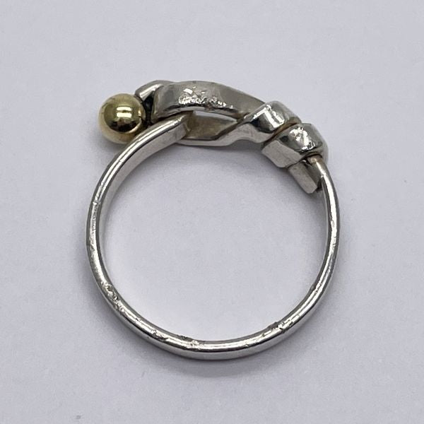 TIFFANY&amp;Co. Tiffany Hook &amp; Eye Love Knot Silver 925 K18YG Women's Ring No. 11 Silver x Gold [Used B/Standard] 20433278