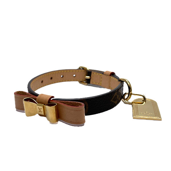 LOUIS VUITTON Corrie Baxter XS Ribbon Collar for Small Dogs Pet Supplies Unisex Other Fashion Accessories M58073 Brown [Used B/Standard] 20433590