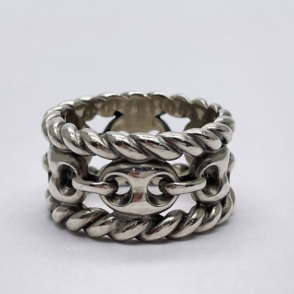 GUCCI Vintage Mariner Link Anchor Chain Silver 925 Men's Ring No. 22 Silver [Used B/Standard] 20433660