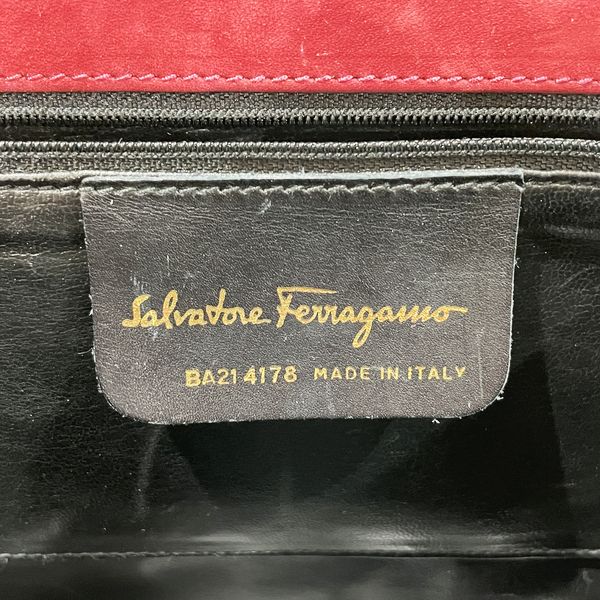 Salvatore Ferragamo Vara Ribbon 2WAY Vintage Handbag Suede/Leather Women's [Used B] 20231019