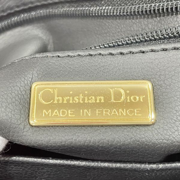 Christian Dior（クリスチャンディオール） CDロゴ オーバルプレート トップハンドル ヴィンテージ ハンドバッグ レザー レディース 【中古AB】 20231020