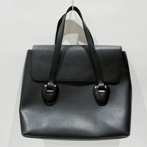 GUCCI Logo Square Flap 002.123.0451 Vintage Handbag Leather Women's [Used B] 20231020