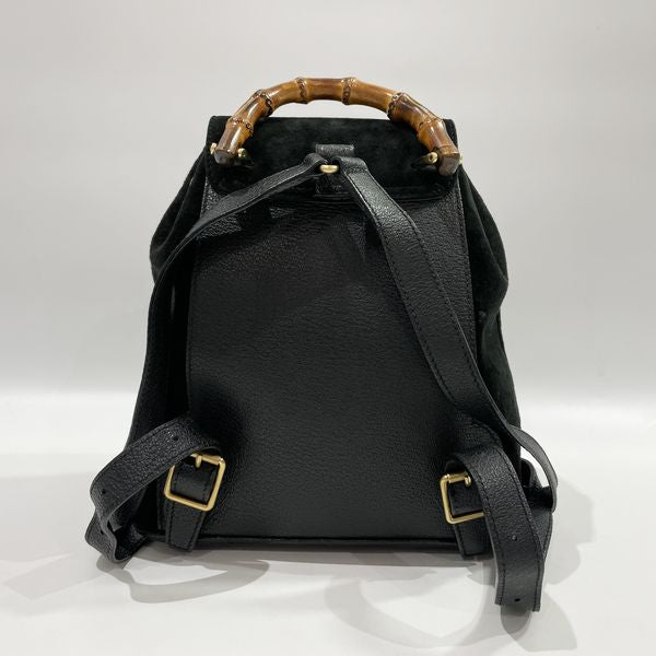 GUCCI Vintage Bamboo Turnlock Mini Women's Backpack/Daypack 003.2034.0030 Black [Used B/Standard] 20434308