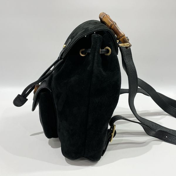GUCCI Vintage Bamboo Turnlock Mini Women's Backpack/Daypack 003.2034.0030 Black [Used B/Standard] 20434308