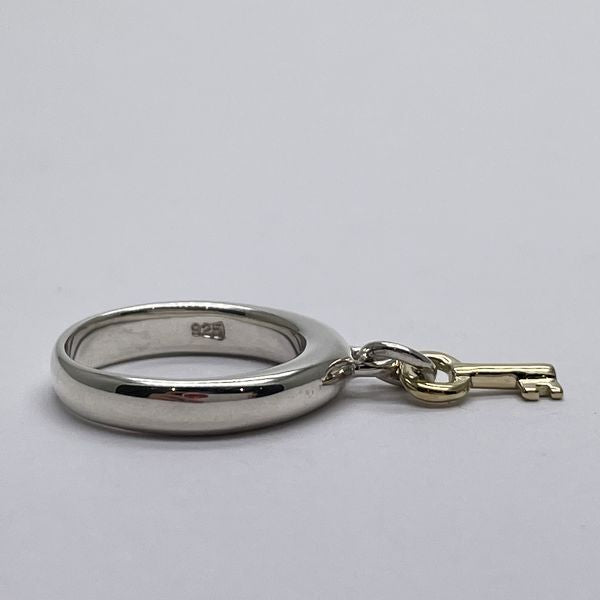 TIFFANY&amp;Co. Key Charm Vintage No. 9 Ring Silver 925/K18 Yellow Gold Women's [Used AB] 20231114