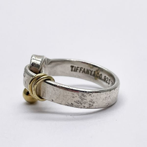 TIFFANY&amp;Co. Hook &amp; Eye No. 6 Ring Silver 925/K18 Yellow Gold Women's [Used B] 20231121
