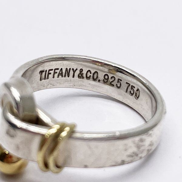 TIFFANY&Co.(ティファニー) フック＆アイ 6号 リング・指輪 シルバー925/K18イエローゴールド レディース【中古B】20231121