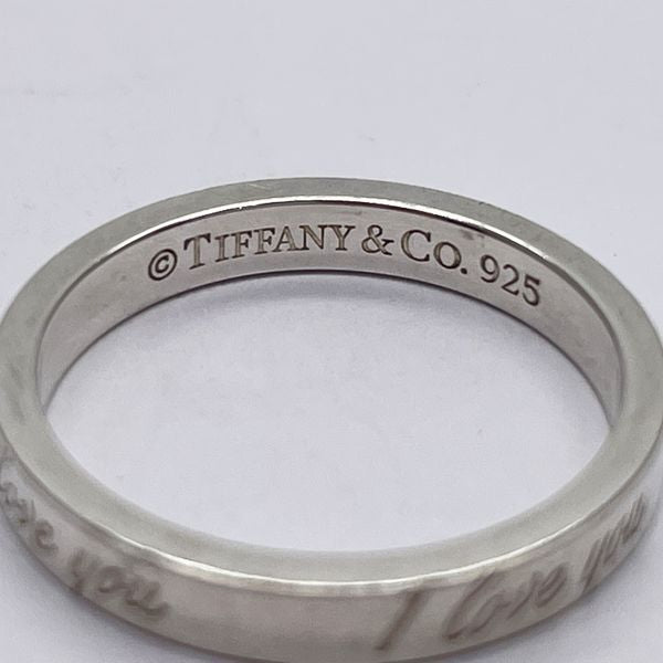 TIFFANY&amp;Co. Notes Narrow Band No. 10 Ring Silver 925 Women's [Used B] 20231114