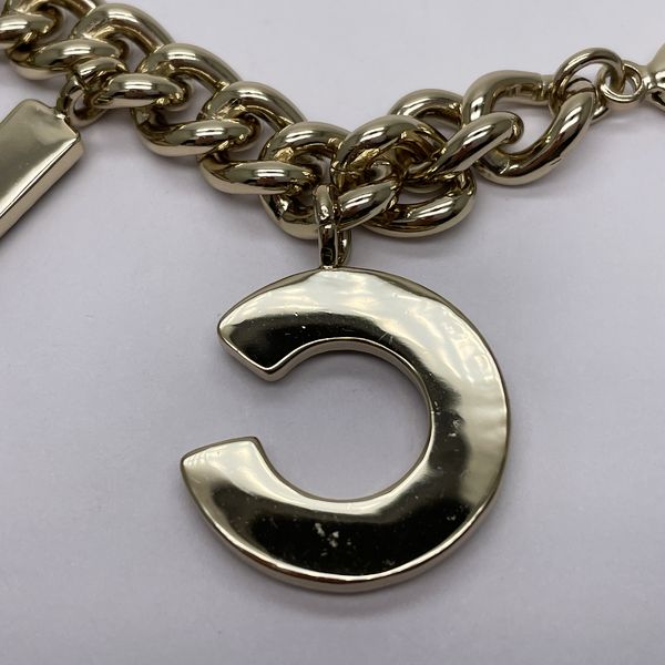 CHANEL Coco Mark Logo Chain B22A Bracelet GP Women's [Used A] 20231013