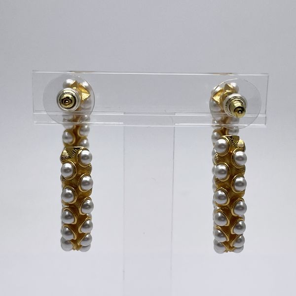 シャネル ピアス ココマーク アクセサリー CHANEL 07A ゴールド フェイクパール スイング メッキ 小物 レディース 女性 Accessories Earrings Coco Gold