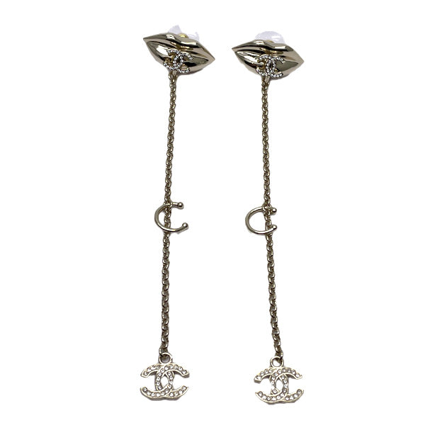 Chanel earring rhinestone silver - Gem