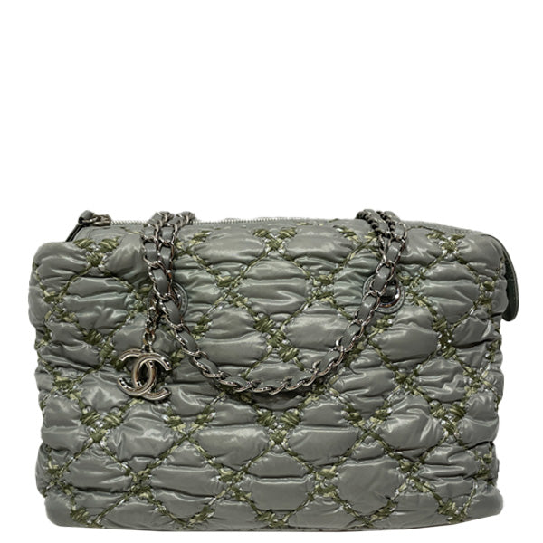 CHANEL Paris Visence Coco Mark Quilted Chain SV Hardware Women's Shoulder Bag Green [Used AB/Slightly Used] 20434422