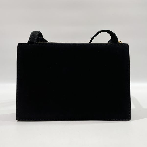 Gianni Versace Vintage Sunburst Square Bijou Women's Shoulder Bag Black [Used B/Standard] 20434801