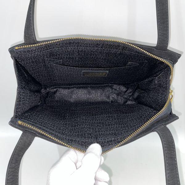 Gianni Versace Vintage Sunburst Square Bijou Women's Shoulder Bag Black [Used B/Standard] 20434801