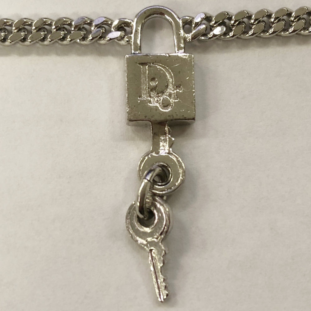 Christian Dior Logo Cadena Key Key Chain Vintage Bracelet Metal Women's [Used B] 20231024