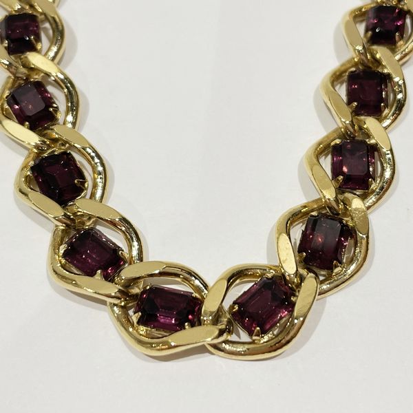 GIVENCHY Colored Stone Bijou Chain Vintage Choker GP Women's [Used B] 20231016