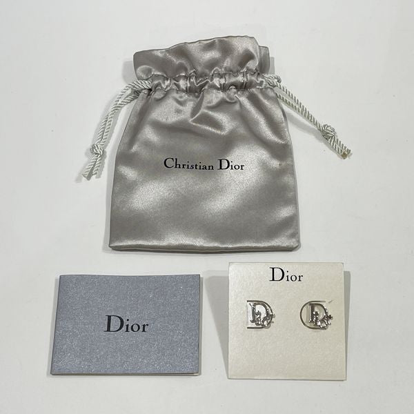 Christian Dior Logo Vintage Earrings Metal Women's [Used AB] 20231017