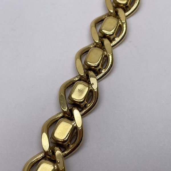 GIVENCHY Vintage Colored Stone Bijou Chain GP Women's Bracelet Gold x Pink [Used B/Standard] 20434832