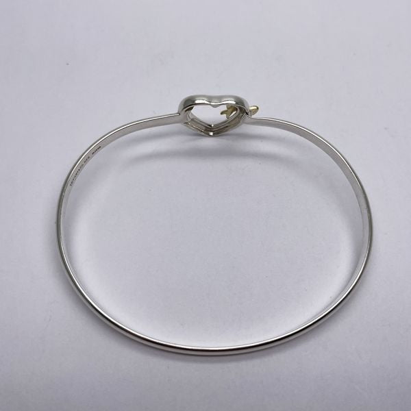 TIFFANY&amp;Co. Heart Ribbon Bangle Silver 925/ Women's [Used AB] 20231019