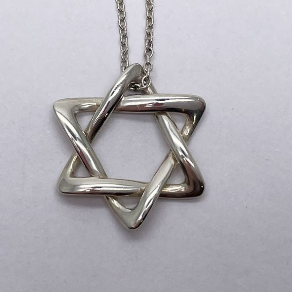 TIFFANY&amp;Co. Elsa Peretti Star of David Necklace Silver 925 Women's [Used AB] 20231019