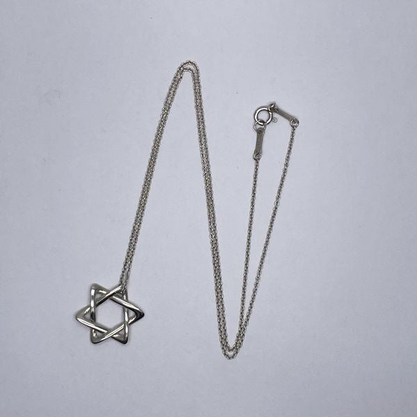 TIFFANY&amp;Co. Elsa Peretti Star of David Necklace Silver 925 Women's [Used AB] 20231019