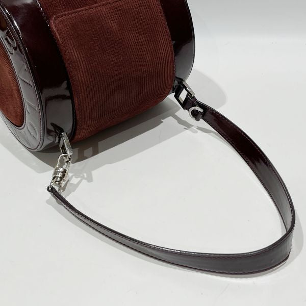 BVLGARI B Zero One Striped Mini Shoulder Bag Enamel/Suede Women's [Used B] 20231020