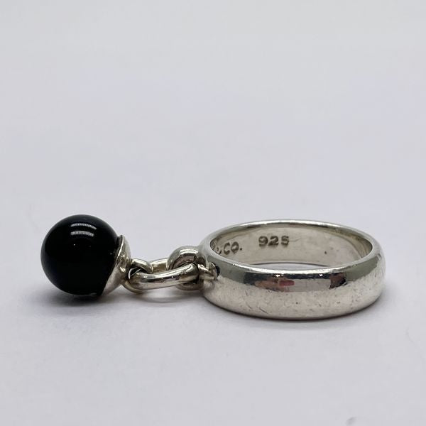 TIFFANY&amp;Co. Door Knocker Onyx No. 12 Ring Silver 925 Women's [Used B] 20231104