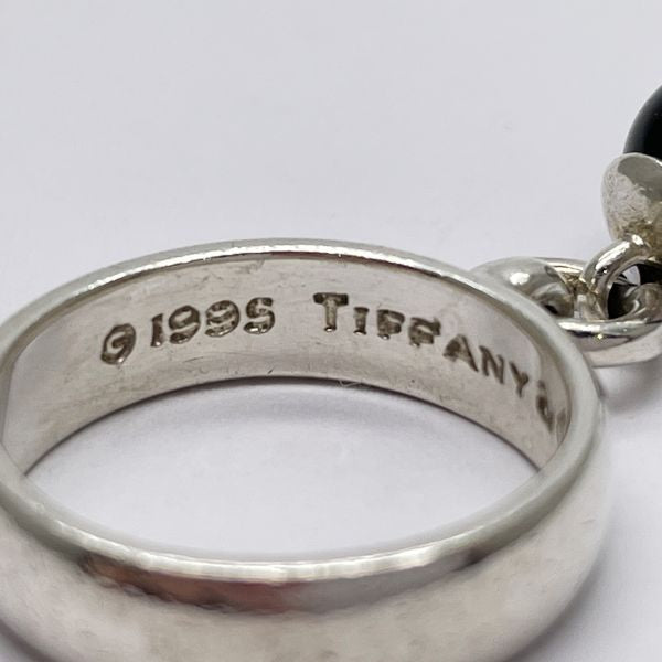 TIFFANY&amp;Co. Door Knocker Onyx No. 12 Ring Silver 925 Women's [Used B] 20231104