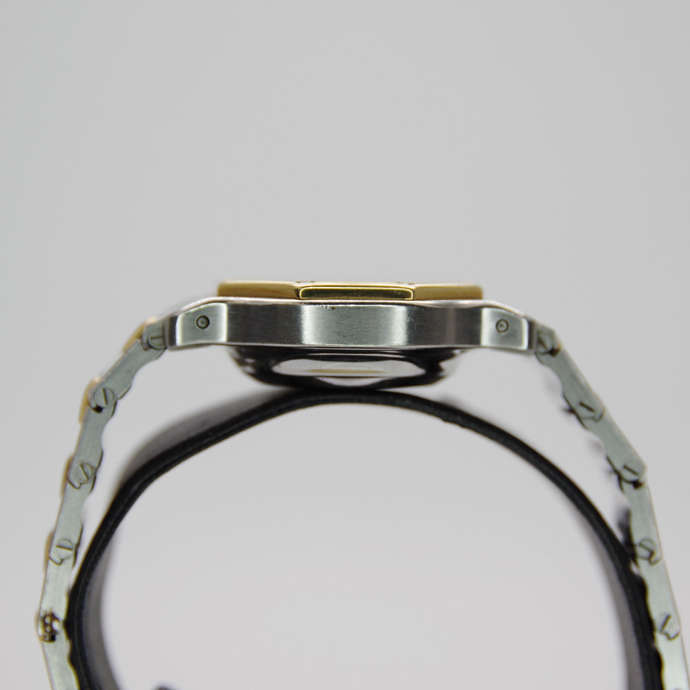 中古B/標準】CARTIER カルティエ サントスオクタゴンSM コンビ ヴィンテージ ゴドロンブレス 自動巻き 自動巻き レディース 腕時計  シルバー×ゴールド20436316