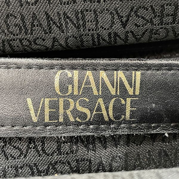 Gianni Versace Sunburst Greca Fringe Tassel Vintage Handbag Leather Women's [Used AB] 20231027