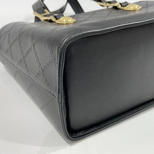 Gianni Versace Sunburst Greca Fringe Tassel Vintage Handbag Leather Women's [Used AB] 20231027