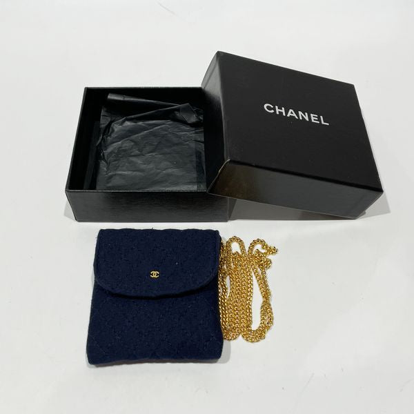 CHANEL Mini Mini Matelasse Chain Micro Pochette G Hardware Vintage 小袋棉质女士 [二手 AB] 20231025