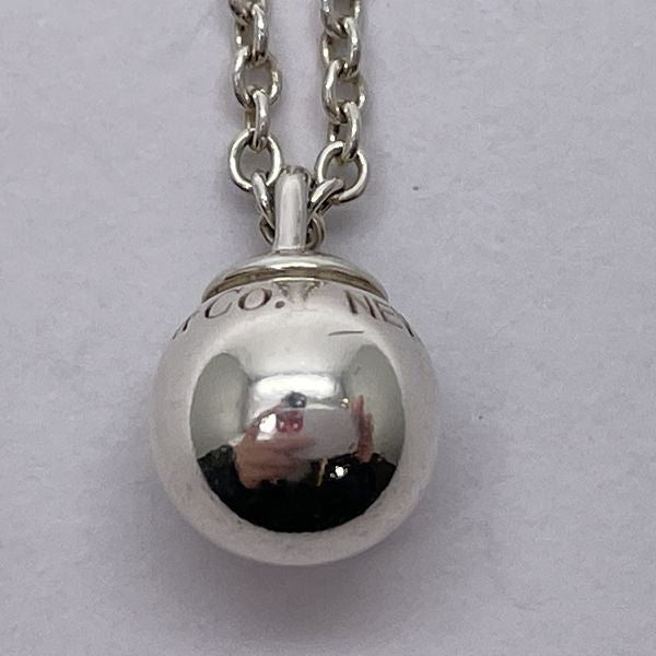 TIFFANY&amp;Co. Hardware Ball Dangle Necklace Silver 925 Women's [Used AB] 20231024