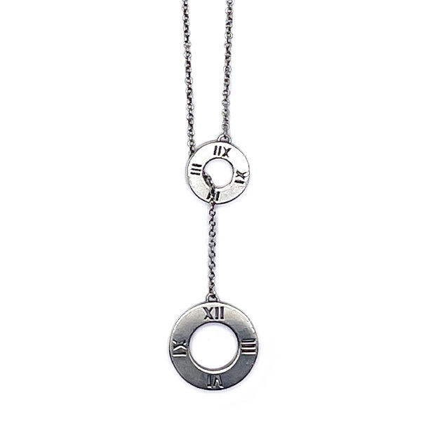 TIFFANY&amp;Co. Atlas Circle Lariat Necklace Silver 925 Women's [Used B] 20231024