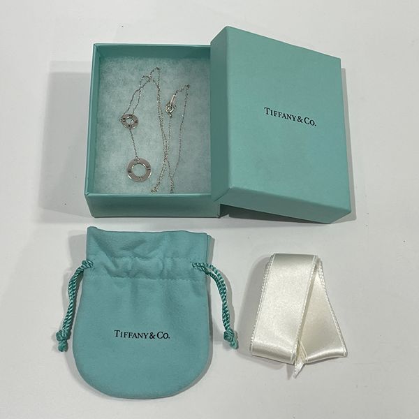 TIFFANY&amp;Co. Atlas Circle Lariat Necklace Silver 925 Women's [Used B] 20231024