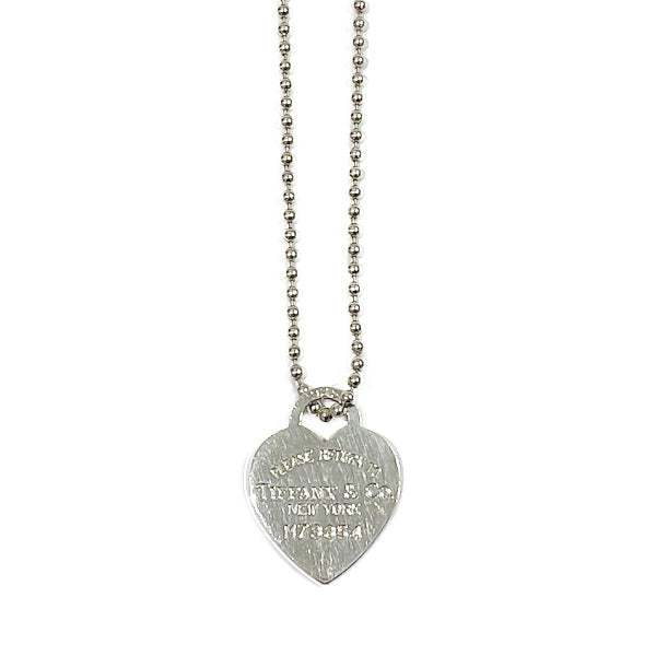 TIFFANY&amp;Co. Return to Heart Tag Long Ball Chain Necklace 925 Silver Women's [Used B] 20231024